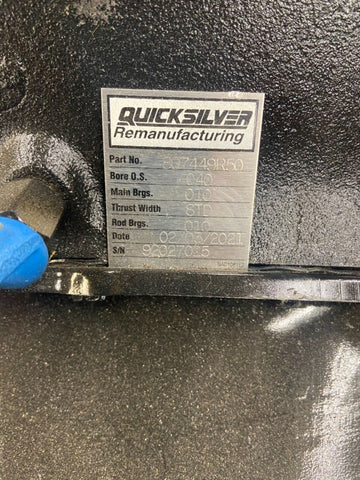 Mercury-Mercruiser 807449R50 Reman Longblock 5.7L 350 V8 QUICKSILVER-Mega Mart Warehouse