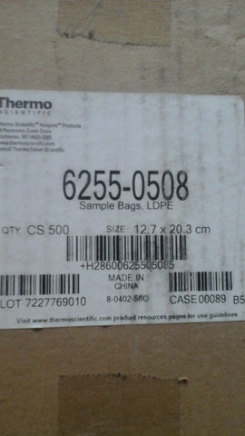 Thermo Scientific Nalgene 6255-0508 LDPE Laboratory Waterproof Sample Bags-Mega Mart Warehouse-Ultimate Unclaimed Freight Buyer and Seller Specialists