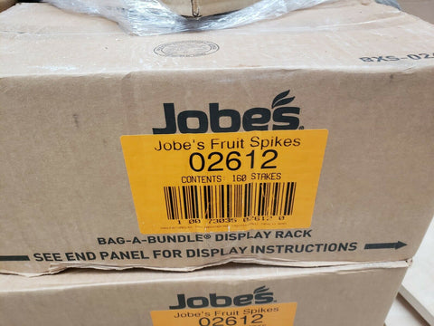 Jobe's 02612 Fruit Tree Fertilizer Food Spikes / Stakes with Cap - Pack of 160-Mega Mart Warehouse-Ultimate Unclaimed Freight Buyer and Seller Specialists