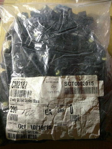 Automotive Connectors 2.54MM SLD SNG ROW CRIMP HSG 2 CIRC BLK-Mega Mart Warehouse-Ultimate Unclaimed Freight Buyer and Seller Specialists