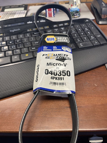 GENUINE NAPA GATES Micro-V Belt 040350, 25-040350, 4PK891 **FREE SHIPPING**