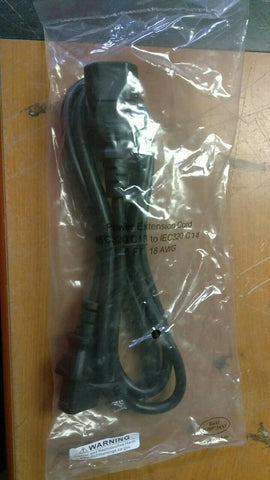 NEW IEC320 C13 TO C14 18AWG 6ft Computer PC Monitor 3 Prong Power Cord Cable-Mega Mart Warehouse-Ultimate Unclaimed Freight Buyer and Seller Specialists