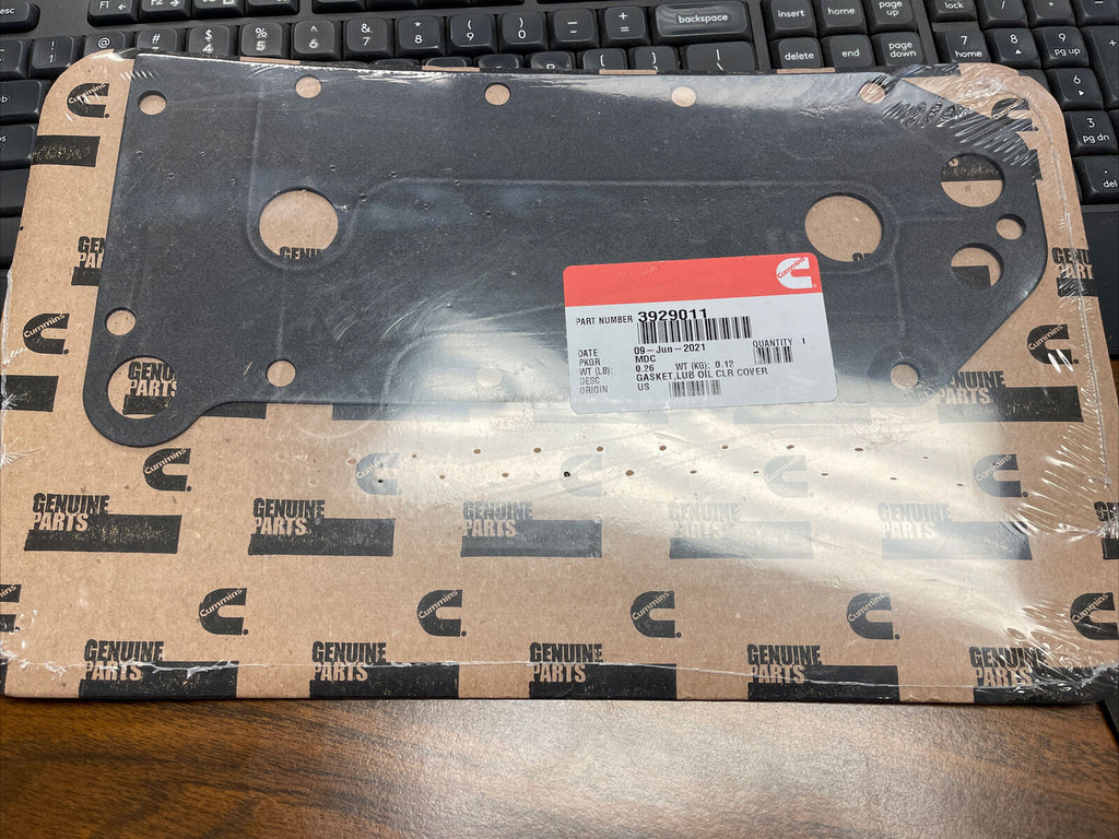 (3 PC LOT) GENUINE OEM Cummins 3929011 GASKET, LUBE OIL COVER **FRE...