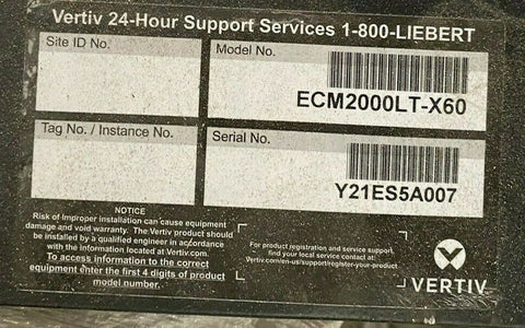 BRAND NEW ECM2000LT-X60 168124G43 VERTIV LIEBERT  Y21ES5A007