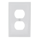 (100) Pass & Seymour TP8-W 1Gang Wall Plate, Duplex Receptacle, Nylon,  White