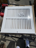 Hart/Cooley 672M Air Return Grille 8" x 8" WHITE (Outer size 9-3/4" x 9-3/4")