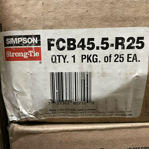 (25) Simpson Strong-Tie FCB45.5-R25 5.5 Bypass Framing Fixed Clip Connector