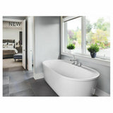 NEW Sterling Spectacle 66''x34'' oval freestanding bath tub with overflow drain