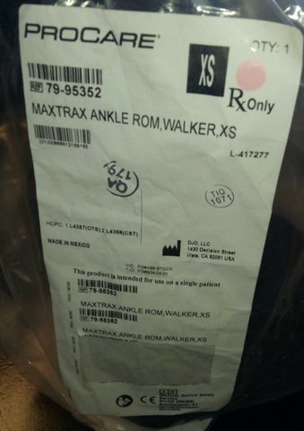 Procare MaxTrax Ankle ROM Walker, XS-Mega Mart Warehouse-Ultimate Unclaimed Freight Buyer and Seller Specialists