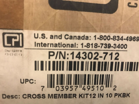 Chatsworth Products Inc. 14302-712 CROSSMEMBER KIT-Mega Mart Warehouse-Ultimate Unclaimed Freight Buyer and Seller Specialists
