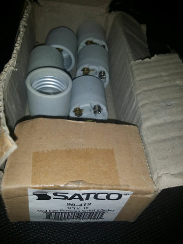 Satco 90-419 Unglazed 660W-250V Porcelain sockets (30 sockets)-Mega Mart Warehouse-Ultimate Unclaimed Freight Buyer and Seller Specialists