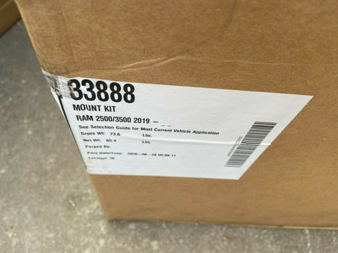 NEW 33888 2019-2020 Dodge Truck 2500 3500 Western Ultramount, Blizzard, SnowEx-Mega Mart Warehouse-Ultimate Unclaimed Freight Buyer and Seller Specialists