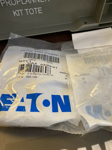 BRAND NEW Eaton Weatherhead Hose Fitting 06Z-108-BG ( 2 PER ORDER )