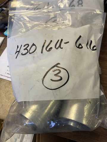 LOT OF 3 Eaton, 43016U-616, Hydraulic Hose Fitting,Crimpable,Straight,Female JIC-Mega Mart Warehouse
