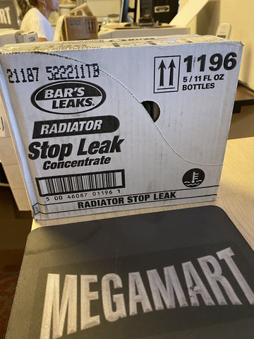 BRAND NEW Bar's Leaks 1196 Radiator Stop Leak ( 5 / 11 oz. BOTTLES )