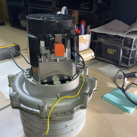 New Ametek Lamb 5.7 Inch 6 Stage 120 Volt B/B Tangential Bypass Motor 122097-00