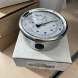 NEW PIC Gauge 201L-404M 4" Dial, 0/1000 psi Range, 1/4" Male NPT Connection Size