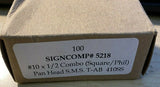 BRAND NEW 410SS #10 X 1/2 COMB (SQUARE/ PHIL )  PAN HEAD ( 100 PCS PER LOT )