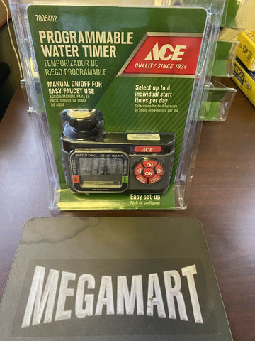 BRAND NEW ACE 7005462 Programmable Water Timer, FREE SHIPPING
