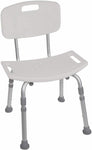 (2) NEW DRIVE Deluxe K.D. Aluminum Bath Bench, 400 lb Weight Capacity 12202KD-4-Mega Mart Warehouse