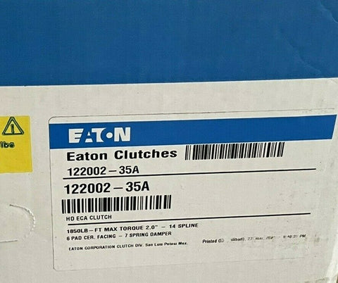 BRAND NEW   Genuine Eaton Clutch Assembly Part #122002-35A Automated