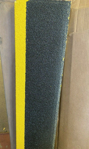BRAND NEW STAIR TREAD  27196  CNSV FRP BLK YLW 48X 10       WF34F1711813