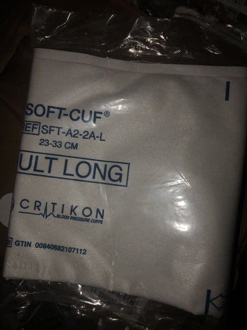 (Lot Of 14) GE MEDICAL SFT-A2-2A-L CRITIKON SOFT-CUF ADULT LONG BLOOD PRESSURE-Mega Mart Warehouse-Ultimate Unclaimed Freight Buyer and Seller Specialists