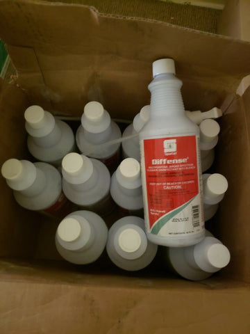 (12 PC CASE) Spartan Chemical Diffense 1 Quart One Step Cleaner/Disinfectant-Mega Mart Warehouse-Ultimate Unclaimed Freight Buyer and Seller Specialists
