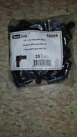 NEW OEM HEAT LINK 1/2" x 1/2" PEX Insert Elbow - HPP 18005 (50PCS FOR 21.99)-Mega Mart Warehouse-Ultimate Unclaimed Freight Buyer and Seller Specialists