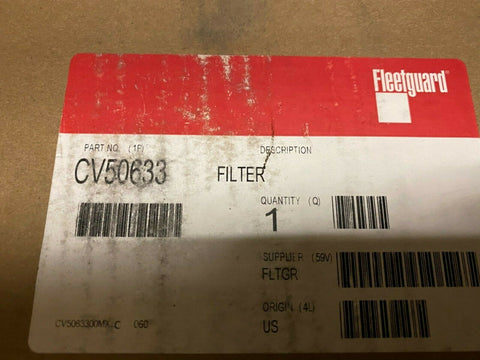 GENUINE CV50633 Fleetguard Crankcase Ventilation ( Cummins	4312011 )-Mega Mart Warehouse-Ultimate Unclaimed Freight Buyer and Seller Specialists