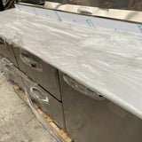 Blueair Commercial Three Door 93" Refrigerated Pizza Prep Table Cooler BAPP93-HC