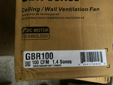 NEW Delta BreezGreenBuilder GBR100LED 100 CFM Exhaust Bath Fan