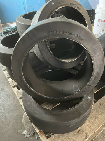 21x7x15 tires Solideal forklift press-on smooth tire 21/7/15 **SHIPS FREE**