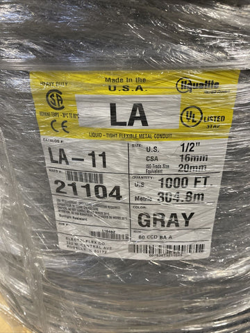 LIQUATITE LA-11,21104 ,1.3cm,305m Flexible Metal Manguera Resistente,Envío De