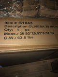 Bond Olivera Collection Fire Pit 28 In. Square Steel Gas #51843 NEW-Mega Mart Warehouse-Ultimate Unclaimed Freight Buyer and Seller Specialists
