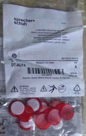 SPRECHER SCHUH ILLUMINATED push button cap RED 10pcs-Mega Mart Warehouse-Ultimate Unclaimed Freight Buyer and Seller Specialists