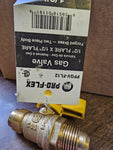 Pro-Flex Gas Valve 1/2" FIP x 1/2" Flare PFGV-FL12C,