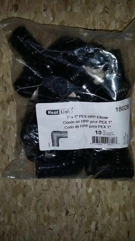 NEW OEM HEAT LINK 1" x 1" PEX Insert Elbow - HPP18028 (30PCS FOR 21.99)-Mega Mart Warehouse-Ultimate Unclaimed Freight Buyer and Seller Specialists