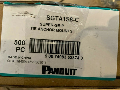 Panduit SGTA1S8-C Cable Tie Mounts-Mega Mart Warehouse-Ultimate Unclaimed Freight Buyer and Seller Specialists