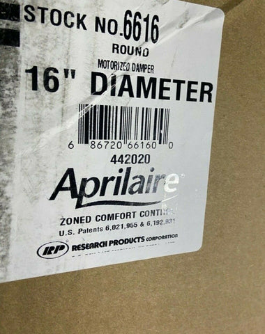 NEW Aprilaire 16'' Motorized Damper with Actuator-Mega Mart Warehouse