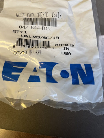 NEW EATON 04Z-644-BG CRIMP HOSE FITTING