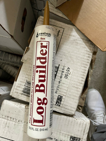 Log Builder Caulk 45150 Tan 10.5 fl oz (12 Pc Case) **Free Shipping**