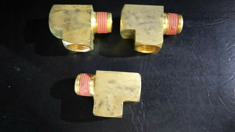 3-Eaton Weatherhead 3750X8 Brass CA360 Fitting, Street Tee, 1/2"-Mega Mart Warehouse-Ultimate Unclaimed Freight Buyer and Seller Specialists