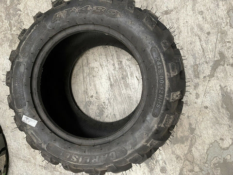 (1) NEW Tire Carlisle AT489 24X9.00-12, 4 Ply, A/T All Terrain ATV UTV