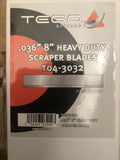 Tego T04-3032 Heavy Duty Scraper Blades 8" .036"-Mega Mart Warehouse-Ultimate Unclaimed Freight Buyer and Seller Specialists