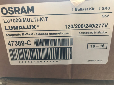 Sylvania 47389 Lu1000/Multi-Kit Ansi Code S52 High Pressure Sodium Lamp 100w-Mega Mart Warehouse-Ultimate Unclaimed Freight Buyer and Seller Specialists