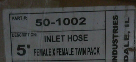 NEW Dupage 50-1002 - Twin Pack - 5' - FemalexFemale - Inlet Hose-Mega Mart Warehouse-Ultimate Unclaimed Freight Buyer and Seller Specialists
