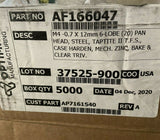 (100 PC LOT) M4 -0.7 X 12MM PAN HEAD STEEL ZINC TAPTITE AF166047-Mega Mart Warehouse