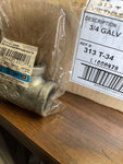 (15 PC CASE) 313 T-34, 502086, 3/4" GALVANIZED MALLEABLE IRON TEE **SHIPS FREE**