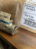 (15 PC CASE) 313 T-34, 502086, 3/4" GALVANIZED MALLEABLE IRON TEE **SHIPS FREE**